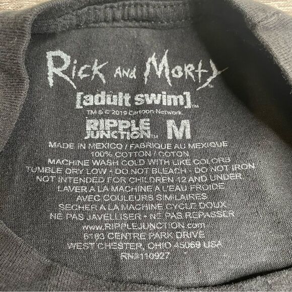 Ripple Junction Men's Adult Swim Rick and Morty Tee Shirt T-Shirt M Med Medium - Picture 6 of 9
